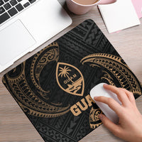 Guam Polynesian Mouse Pad - Gold Tribal Wave - Polynesian Pride