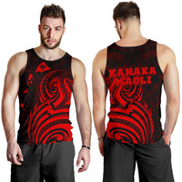 Kanaka Maoli Map Polynesian Tank Top Red Art - Polynesian Pride