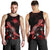 Marshall Islands Men Tank Top - Turtle With Blooming Hibiscus Red - Polynesian Pride