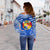 Mate Ma'a Tonga Rugby Women's Off Shoulder Sweater Polynesian Creative Style - Blue - Polynesian Pride