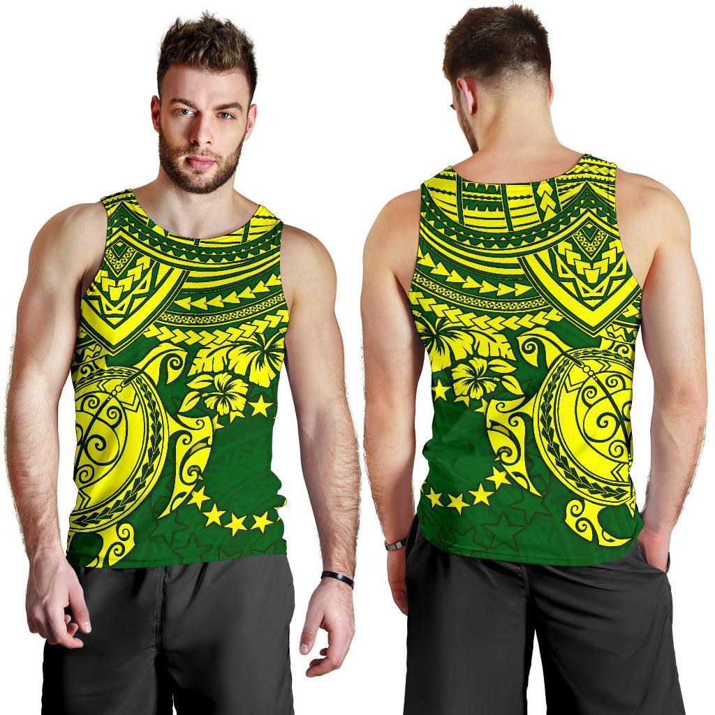 Cook Islands Polynesian Men's Tank Top - Polynesian Turtle - Polynesian Pride