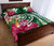 Hawaii Polynesian Turtle Tropical Hibiscus Plumeria Quilt Bed Set - Green - Polynesian Pride