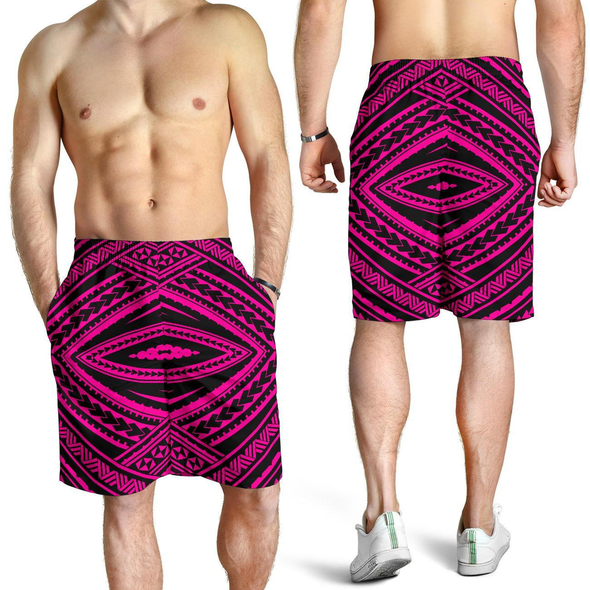 Polynesian Tatau Pink Men's Short - Polynesian Pride