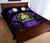 Nauru Polynesian Quilt Bed Set Hibiscus Purple - Polynesian Pride