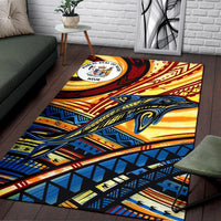 Niue Area Rug - Dolphin Surfing - Polynesian Pride