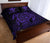 Hawaii Turtle Kanaka Map Hibiscus Poly Quilt Bed Set - Purple - Polynesian Pride