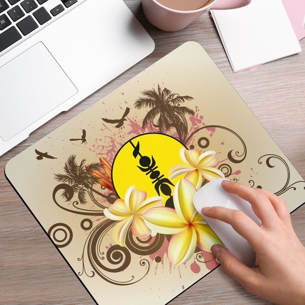 New Caledonia Polynesian Mouse Pad - Summer Tropical One Style One Size White - Polynesian Pride