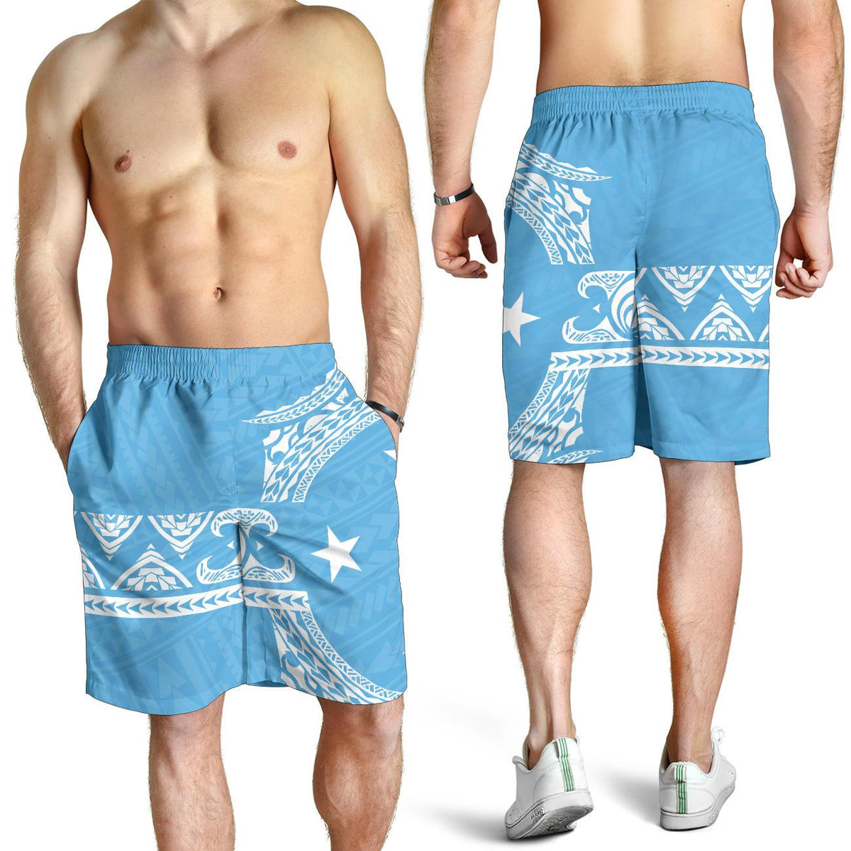 Federated States Of Micronesia Polynesian All Over Print Men's Short - Polynesian Pride