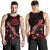 Federated States of Micronesia Men Tank Top - Turtle With Blooming Hibiscus Red - Polynesian Pride