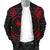 Chuuk Polynesian Men's Bomber Jacket Map Red - Polynesian Pride