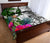 Kosrae Quilt Bed Set White - Turtle Plumeria Banana Leaf - Polynesian Pride