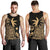 Marshall Islands Coconut Tree Men's Tank Top Gold K4 - Polynesian Pride