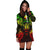 Niue Polynesian Hoodie Dress Map Reggae - Polynesian Pride