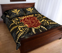 Hawaii Turtle Polynesian Tropical Gold Quilt Bed Set - Alone Style - AH - Polynesian Pride