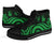 New Caledonia High Top Canvas Shoes - Green Tentacle Turtle - Polynesian Pride