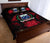 Samoa Polynesian Quilt Bed Set Hibiscus Red - Polynesian Pride