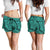 Polynesian Maori Lauhala Turquoise Women's Short - Polynesian Pride