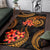 New Caledonia Polynesian Area Rug - Gold Plumeria - Polynesian Pride