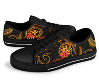 Polynesian Hawaii Low Top Shoe - Gold Plumeria - Polynesian Pride