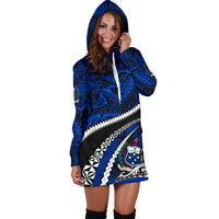 Samoa Hoodie Dress Polynesian Shark Tattoo - Polynesian Pride