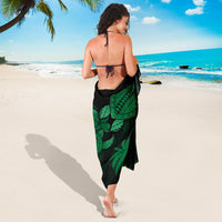 Hawaii Turtle Plumeria Coconut Tree Polynesian Sarong - Green - Polynesian Pride