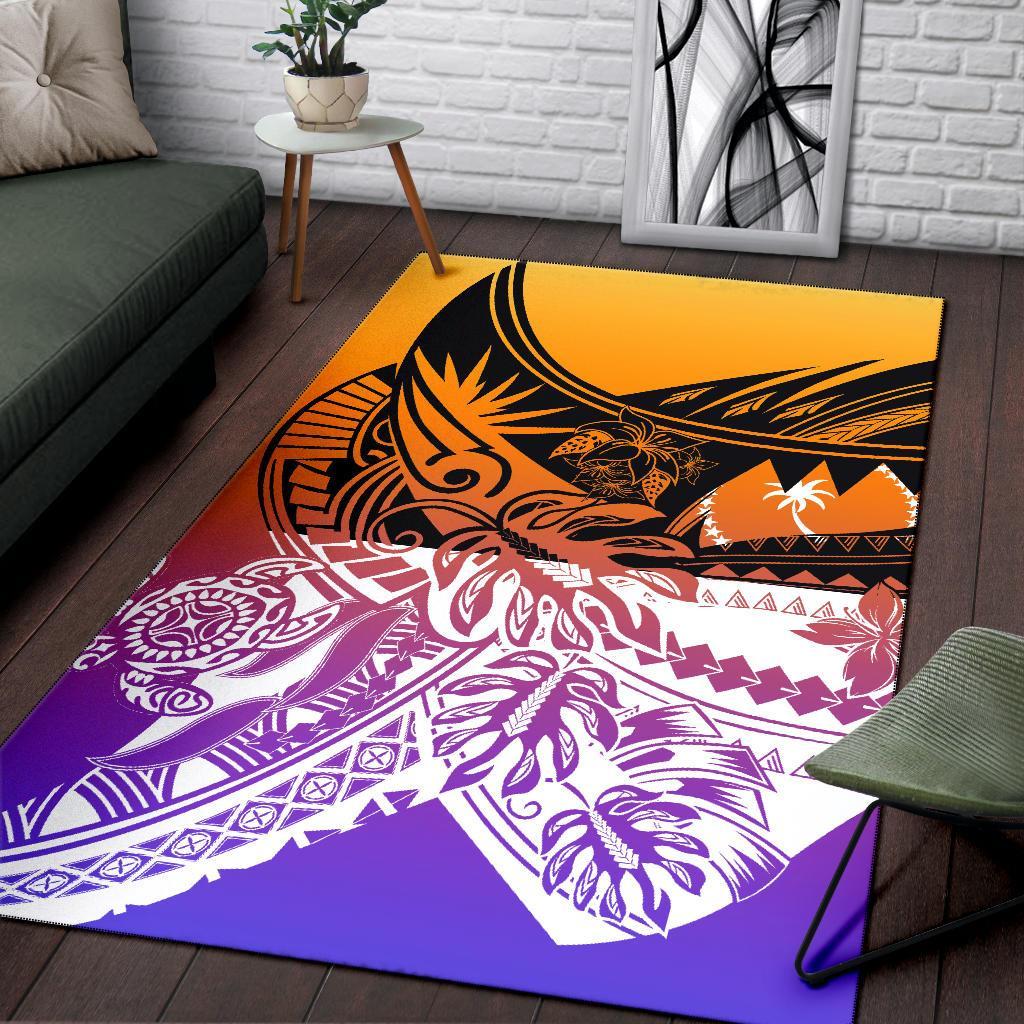 Chuuk Area Rug - Tribal Jungle Pattern - Polynesian Pride