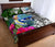 Federated States of Micronesia Quilt Bed Set White - Turtle Plumeria Banana Leaf - Polynesian Pride