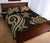 Wallis and Futuna Quilt Bed Set - Gold Tentacle Turtle - Polynesian Pride