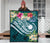 Nauru Polynesian Premium Quilt - Summer Plumeria (Turquoise) - Polynesian Pride