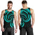 New Zealand Maori Mangopare Men Tank Top Polynesian - Turquoise - Polynesian Pride