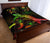 Tuvalu Polynesian Quilt Bed Set - Turtle With Blooming Hibiscus Reggae - Polynesian Pride