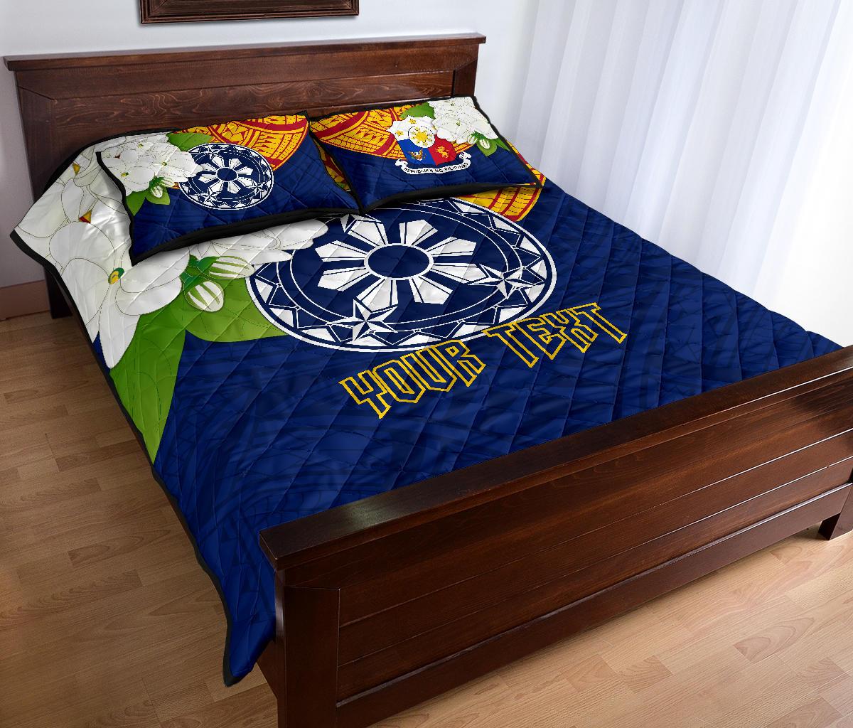 The Philippines Personalised Quilt Bed Set - Filipino Sampaguita - Polynesian Pride