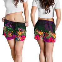 Fiji Women's Shorts - Summer Hibiscus - Polynesian Pride