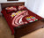 Fiji Quilt Bed Set - Fiji Seal Polynesian Patterns Plumeria (Red) - Polynesian Pride