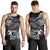 Polynesian Men's Tank Top - White Shark Polynesian Tattoo White - Polynesian Pride