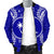 Chuuk Polynesian Men's Bomber Jacket Map Blue - Polynesian Pride