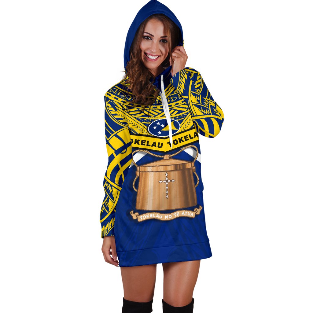 Tokelau Rugby Women Hoodie Dress Version - Polynesian Pride