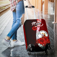 Niue Polynesian Luggage Covers - Coat Of Arm With Hibiscus - Polynesian Pride