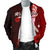 Kosrae Micronesia Men's Bomber Jacket - Coat Of Arm With Hibiscus - Polynesian Pride