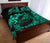 Polynesian Hawaii Quilt Bed Set - Polynesian Turquoise Humpback Whale - Polynesian Pride