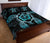 Hawaii Quilt Bed Set - Turtle Hibiscus Blue Quilt Bed Set - Polynesian Pride