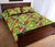 Hawaii Quilt Bed Set Tropical Leaves And Flowers AH - Polynesian Pride