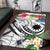 Nauru Polynesian Area Rug - Summer Plumeria (White) - Polynesian Pride