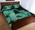 Hawaii Turtle Quilt Bed Set Polynesian Hibiscus Art Turquoise AH - Polynesian Pride