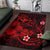 Polynesian Hawaii Kanaka Maoli Area Rug - Humpback Whale with Hibiscus (Red) - Polynesian Pride