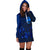 Guam Hoodie Dress - Guam Coat Of Arms Dreamcatcher Blue Version - Polynesian Pride