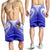 American Samoa Polynesian Custom Personalised Personalized Men's Shorts - Bald Eagle (Blue) - Polynesian Pride