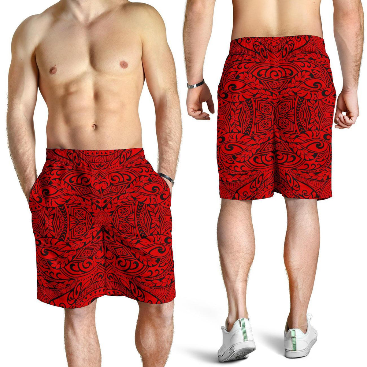 Polynesian Culture Red Men's Short - Polynesian Pride