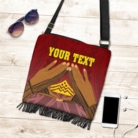 Hawaii Mauna Kea Custom Personalised Boho Handbag - Hand Sign Symbol - Polynesian Pride