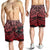 Samoa Polynesian Custom Personalised Men's Shorts - Eagle Tribal Pattern Red Red - Polynesian Pride